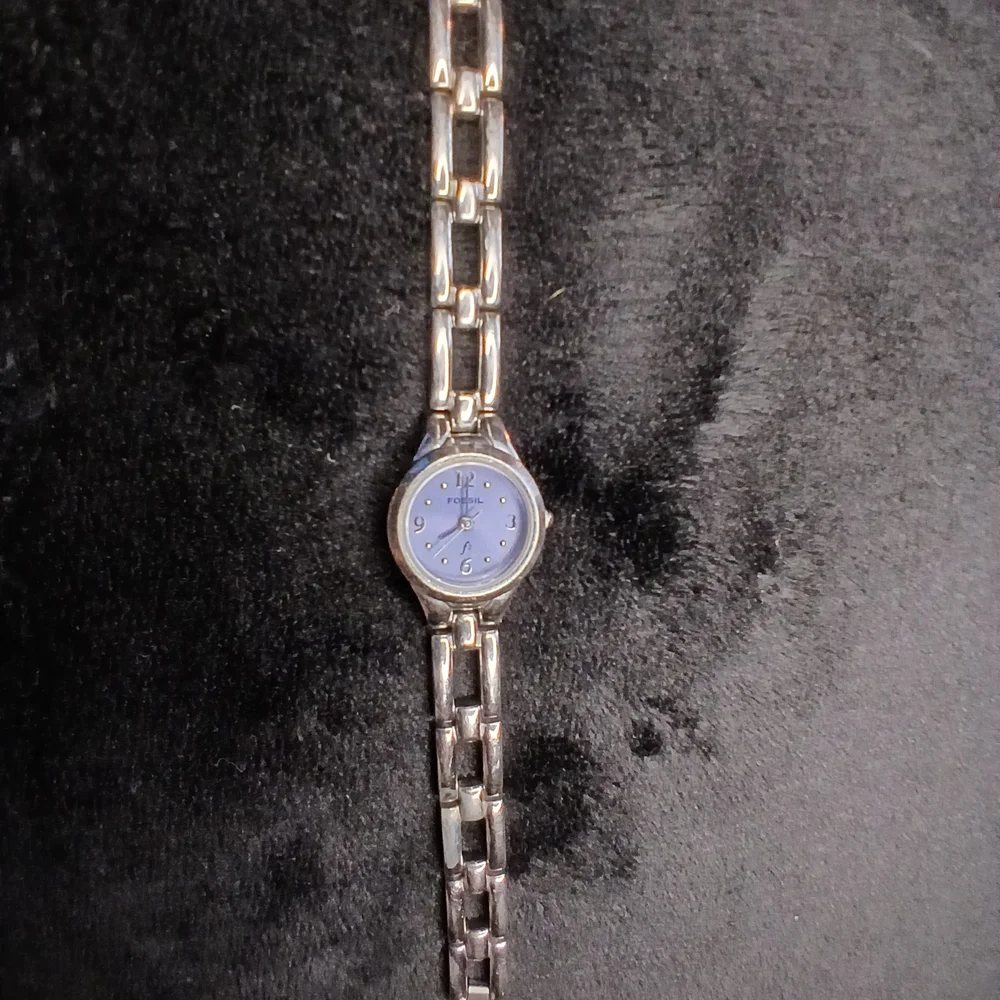 Bundle Of Fossil 2 Silver Watches with Blue Dial Es9090 Es9021 - Picture 3 of 14